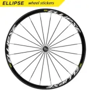 Two Wheels Set Carbon Sticker for Mavic ELLIPSE Rim Road Bike Fixed Gear Decals
