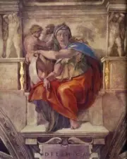 Famous Artwork Theme Cleaning Cloth Michelangelo&apos;s rendering of the Delphic