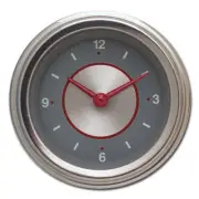 classic instruments silver series ss quartz clock new f