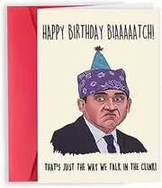 Funny Prison Mike Birthday Card, The Office Birthday Card, The Office Birthday Decorations, Coworker Birthday Gifts, Prison Michael Scott Cards Gifts