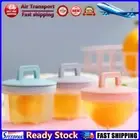 LF# 4pcs Kitchen Pancake Maker Plastic Egg Poacher Set with Brush Egg Cooker Boi