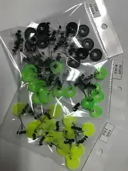 90 Fishing Rubber Float Bobber Stops Pitch Sinker S M L size US