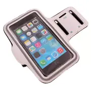 For Samsung Galaxy A14 5G/A13 5G - Sports Running Armband White Gym Workout Case