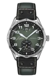 Junghans 27/4495.00 Pilot Automatic Green Dial Date Small Seconds