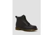 Dr. Martens 939 Ben Boots 6 Eye Mens Greasy Leather Shoes Leather Doc in Black