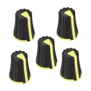 5pcs Potentiometer Control Knobs For Guitar Volume Tone Knobs Black Yellow
