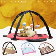 Cat Pet Cats Foldable Play Toy Exercise Bells Tent Bed Mat Blanket Kitty House