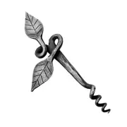 Corkscrew Wine Bottle Opener Hand Forged Leaf Corkscrew Wine Bottle Opener Wr...
