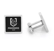 855250 PENRITH PANTHERS 2022 NRL PREMIERS MENS SUIT SQUARE CUFFLINKS CUFF LINKS