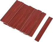 SEWACC 20pcs Scale Miniature Floor Tiles with Natural Wood Grain Easy Installation for Dollhouse Decor Accessories