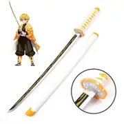 Demon Slayer Zenitsu Agatsuma Sword Anime Costume Cosplay 104cm