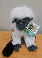 Wild Republic ~ Cotton Top Tamarin ~ Plush Monkey Primate Soft Toy 18cm 2013 Tag