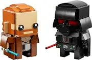 [LEGO] 40547 Brickheadz Star Wars Darth Vader and OBI Wan Kenobi Brick Built Display Models of The Iconic Characters 260 Pieces 10+