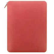 Filofax 34cm Leather A4 Finsbury Zipp Folio Carry Case Personal Organiser Coral