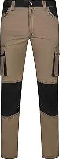[VELILLA] Bicolour Stretch Trousers Work Utility Pants