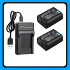 2xBattery +Charger For Sony Alpha NEX-5N a6500 a6300 a6000 a5000 a3000 NEX-3 a7R