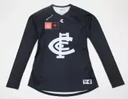 Carlton Blues Womens Player Issue Guernsey #5 With GPS Pouch Size 10