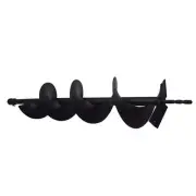 6 Inch Auger Drill Bit with 3/4 In Shaft, Garden Auger Planter Drill Bit, Rap...