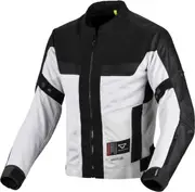 Macna Empire 2.0 waterproof Ladies Motorcycle Textile Jacket, black-grey, Size XS for Women Black Grey