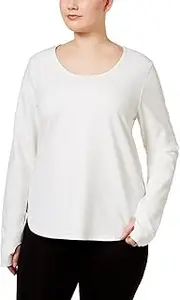 [Jessica Simpson] Women's The Warm Up Plus Size Cutout-Back Top