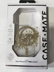 Case-Mate Apple iPhone 15 Pro Max Case Gold Flake with MagSafe New
