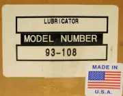 BB MASTER LUBRICATOR 93-108 PNEUMATIC 204-4 1/2" NPT 9070030001