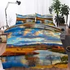 Brown Grassland 3D Printing Duvet Quilt Doona Covers Pillow Case Bedding Sets