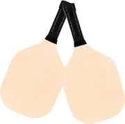 YARNOW 2pcs Poplar Racket Hole Ball Paddle Sports Supplies Practical Sports Playing Professional Kit Portable Racket Interactive Playthings