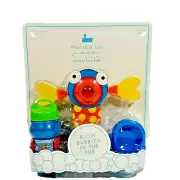 Tub Toy Pottery Barn Kids PINWHEEL FUN Bubble Blowing Wand Toy NEW in Box