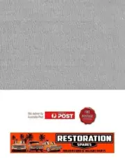 HOLDEN HK BROUGHAM SEDAN ROOF LINING PALE GREY BRUSHED (3A)