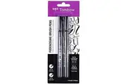 Tombow Fudenosuke Calligraphy Brush Pens, Set of 2, Black, Hard/Soft Tip