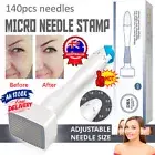 140 Pins Stamp Microneedle Roller Therapy Super 0.5mm-3mm Derma Adjustable GY