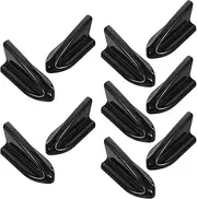 SEWOART 10pcs Car Fin Antenna Car Radio Antenna Car fin Aerial Antenna Car fin Antenna Car Decorative Antenna with Spring Antenna for Truck Car Roof Antenna Group Black Plastic