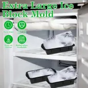 3Pcs Extra Large Ice Mold Silicone Large Ice Block Mold 10×5.1×2.8 Inch..