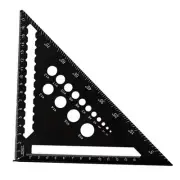 Triangle Ruler 7inch Aluminum Angle Protractor Speed Metric Square4525
