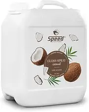 Speed Gloss Spray Coconut Tail and Mane Spray for Horses with Exotic Coconut Fragrance, Ultra Light Combability, Pearlescent Effect, Minimizes Hair Breakage (2.5 Litre)