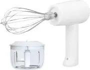 3 Speed Electric Hand Mixer, Portable Whisk Milk Foam Maker, Beaters,...