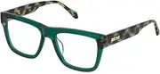 [Just Cavalli] VJC114V 0998 VERDE TRASPARENTE LUCIDO 53/18/145 Mens Glasses Frame, 0998 VERDE TRASPARENTE LUCIDO