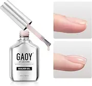 GAOY Builder Gel for Nails, 16ml Nail Strengthener in a Bottle, Nail Extension Hard Gel, Soak Off Long Lasting UV Gel, 1958 Crystal Pink, Base Coat Top Coat Needed