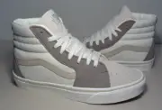 Vans Size 9.5 M Sk8-Hi Block Gray Leather Textile Sneakers New Women's Shoes