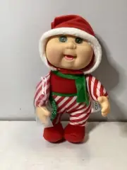 Cabbage Patch Kids Cuties Plush Doll Red White Stripes Christmas Candy Cane