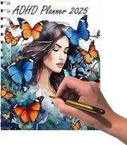 2025 Planner Weekly,Colorful Hardcover Business Planner | Work Planner Organizer Notebook, Agenda Organizer Schedule Book for Work Study Fitness