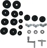 JOINPAYA 1 Set Drum Kit Non-slip Felt Pads Practical Drum Set Felt Pad Drum Kit Accessory