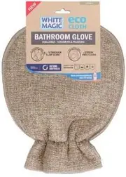 White Magic Eco Cloth Bathroom Glove Pebble