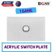 DOSS ACRYLIC 1 GANG SWITCH PLATE 1 GANG POWER SWITCH 2 WAY