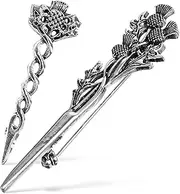 [RORPOIR] 2 Pcs Brooch Thistle Pin Lady Lapel Pin For Women Cloak Pin Tv Show Inspired Jewelry Scottish Guy Medieval Decor Thistle Collar Pins Metal Miss Alloy Shawl