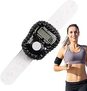Finger Tally Counter, LCD Display Counting Clicker, Manual Resettable Electronic Knitting Row Recorder Ring for Track and Field Lap
