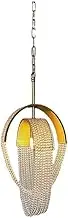 CJLWSLCO American Light Luxury Iron Tassel Crystal Chandeliers Bedroom Living Room Dining Room Villa Decoration Hanging Lamp LED E14 Light Source Pendant Lightled Modern Simple Home Lighting Fixtures
