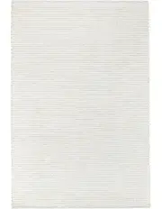 [Miss Amara] Pella Textured Flatweave Rug in Cream/Grey