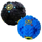 2PCS Deluxe Wobble Wiggle Wag Jiggle Giggle Treat Ball Pet Dog Ball
